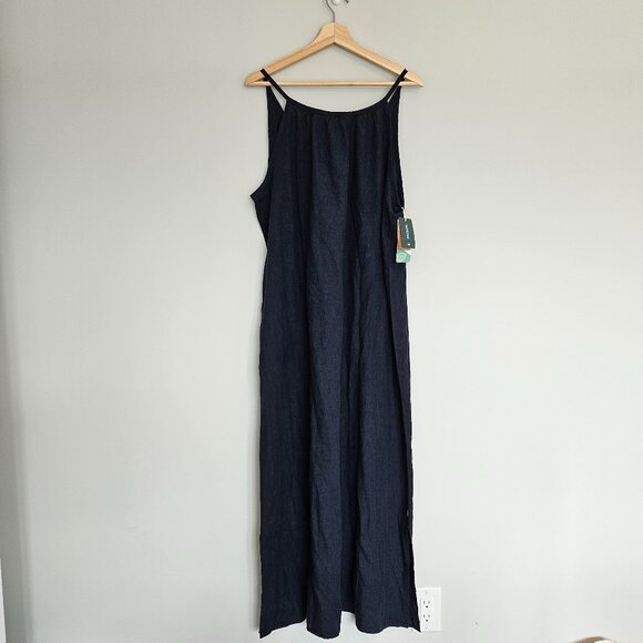 NWT Tentree Hemp Reversible Maxi Dress - Size Medium - Picture 3 of 10